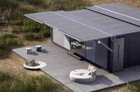 Solar power system installed on a tiny house rooftop — panels, battery storage and off-grid living